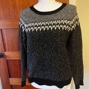 Black J.Crew fair isle sweater